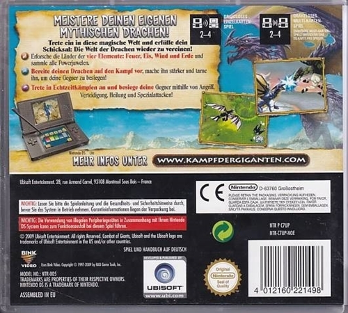 Combat of Giants Dragons - Tysk Cover - Nintendo DS - (A Grade) (Genbrug)